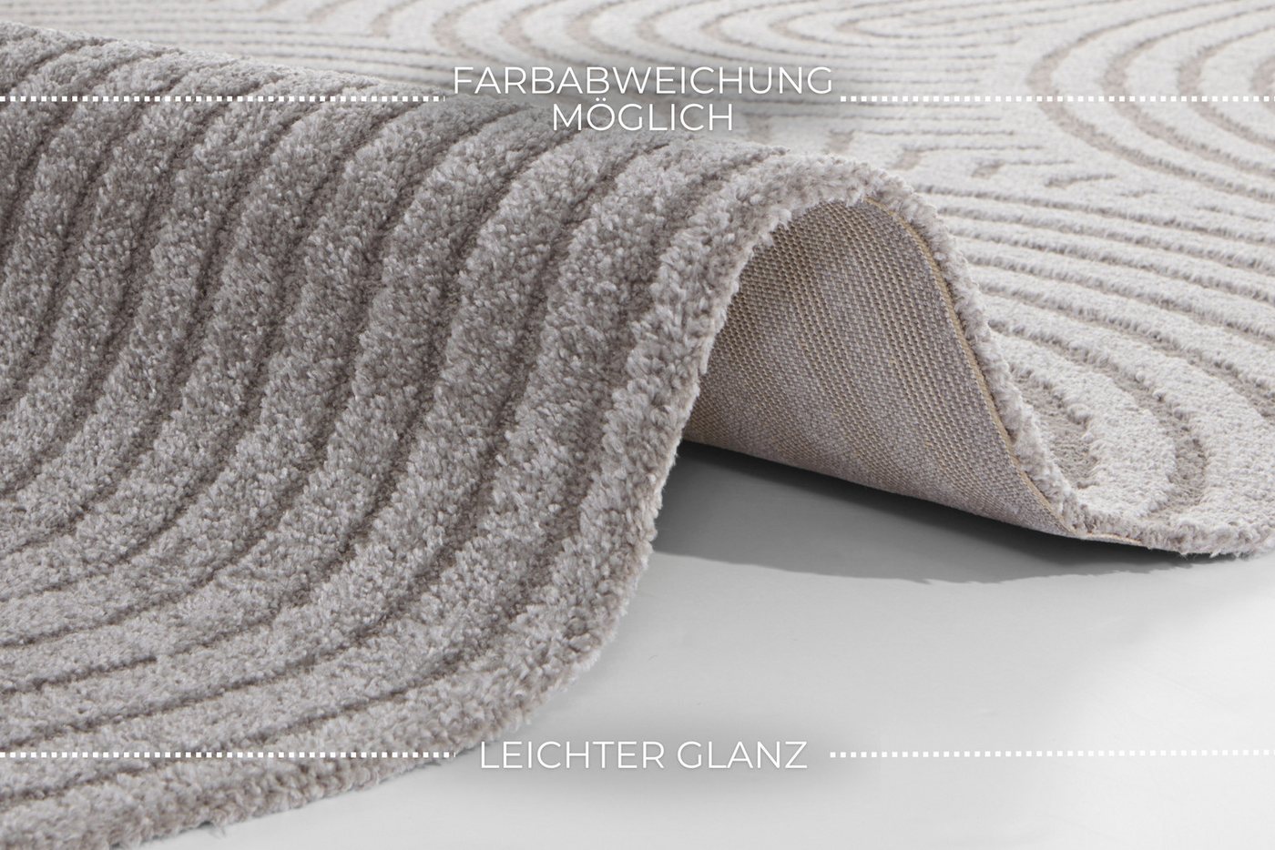 ELLE DECORATION Designteppich Panglao, rechteckig, Höhe: 14 mm, Boho Design, Kurzflor, 3D Optik, Skandinavisch, Wohnzimmer – Bild 5 von 5