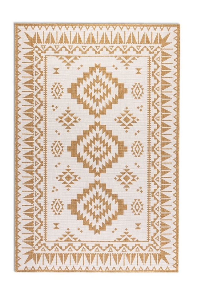 ELLE DECORATION Teppich Dynamic, Wendeteppich, rechteckig, Höhe: 5 mm, Flachgewebe, In-& Outdoor, Modern, wendbar, Balkon, Wohnzimmer, Außen – Bild 2 von 5