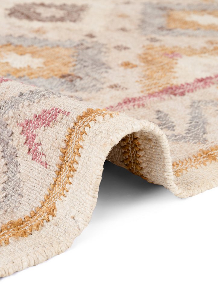 ELLE DECORATION Teppich Kelim Imani, rechteckig, Höhe: 3 mm, Jute, Baumwolle, Natur, Handgewebt, Kelim, orientalisch, Boho – Bild 5 von 5