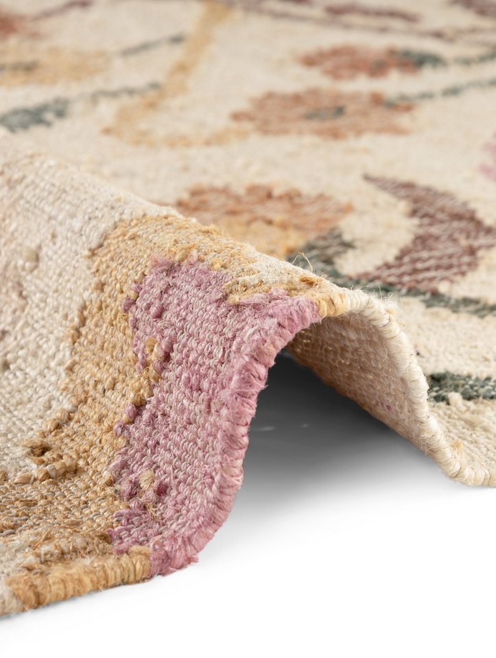 ELLE DECORATION Teppich Kelim Violette, rechteckig, Höhe: 3 mm, Jute, Baumwolle, Natur, Handgewebt, Kelim, orientalisch, Boho – Bild 5 von 5