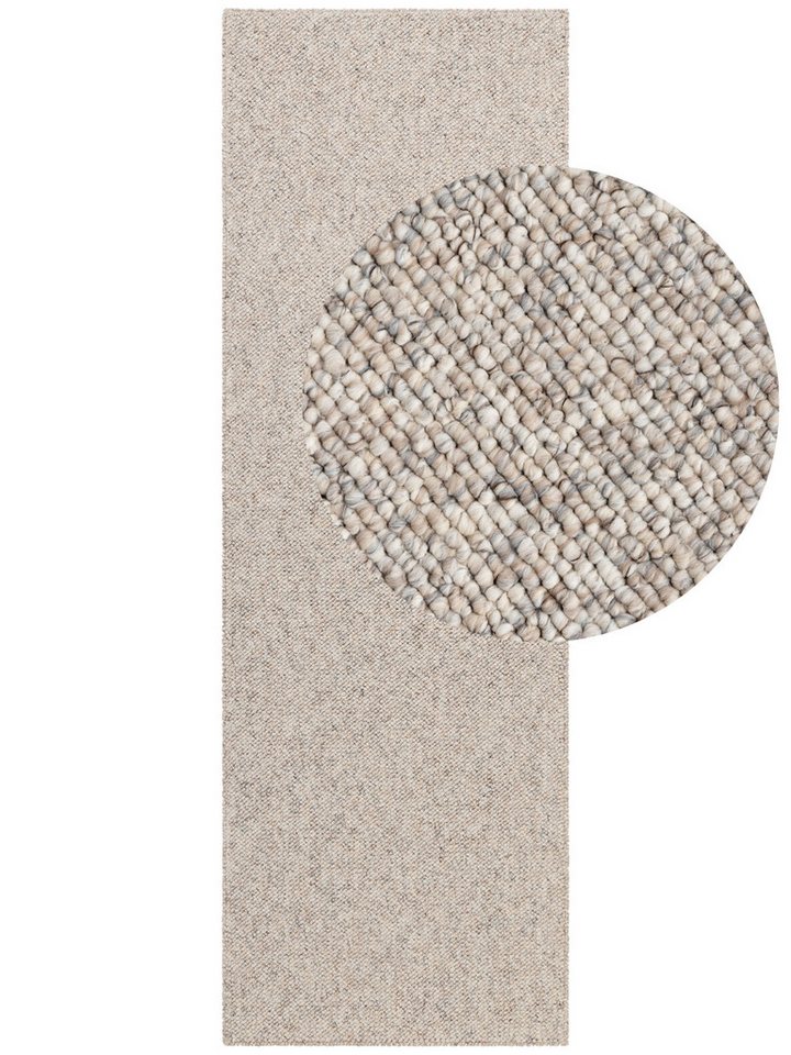 ELLE DECORATION Teppich Rocco, rechteckig, Höhe: 10 mm, Läufer, waschbar, Wohnzimmer, Esszimmer, Woll-Optik – Bild 2 von 5