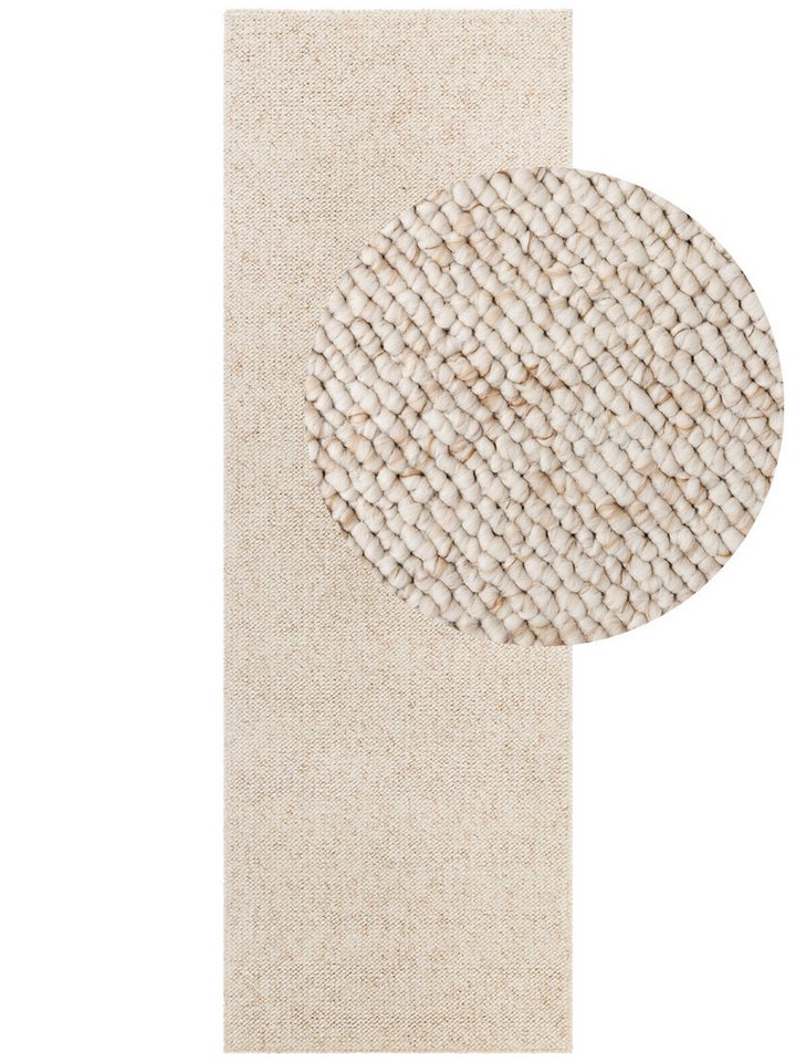 ELLE DECORATION Teppich Rocco, rechteckig, Höhe: 10 mm, Läufer, waschbar, Wohnzimmer, Esszimmer, Woll-Optik – Bild 2 von 5
