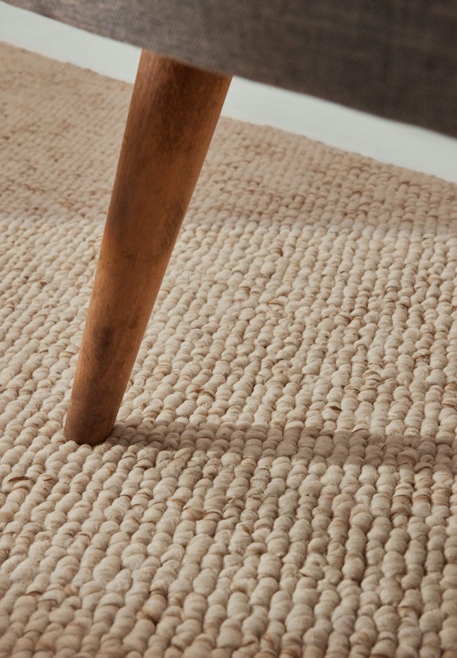 ELLE DECORATION Teppich Rocco, rechteckig, Höhe: 10 mm, Läufer, waschbar, Wohnzimmer, Esszimmer, Woll-Optik – Bild 5 von 5