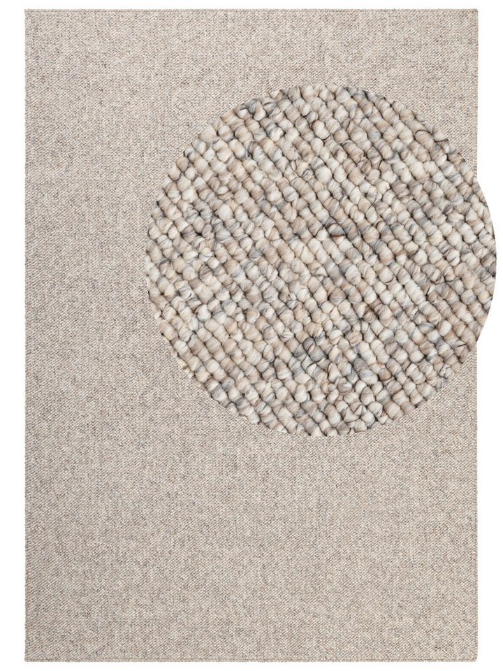 ELLE DECORATION Teppich Rocco, rechteckig, Höhe: 10 mm, Läufer, waschbar, Wohnzimmer, Esszimmer, Woll-Optik – Bild 2 von 5