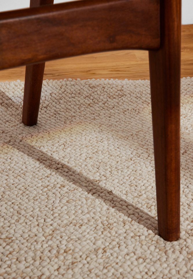ELLE DECORATION Teppich Rocco, rechteckig, Höhe: 10 mm, Läufer, waschbar, Wohnzimmer, Esszimmer, Woll-Optik – Bild 5 von 5