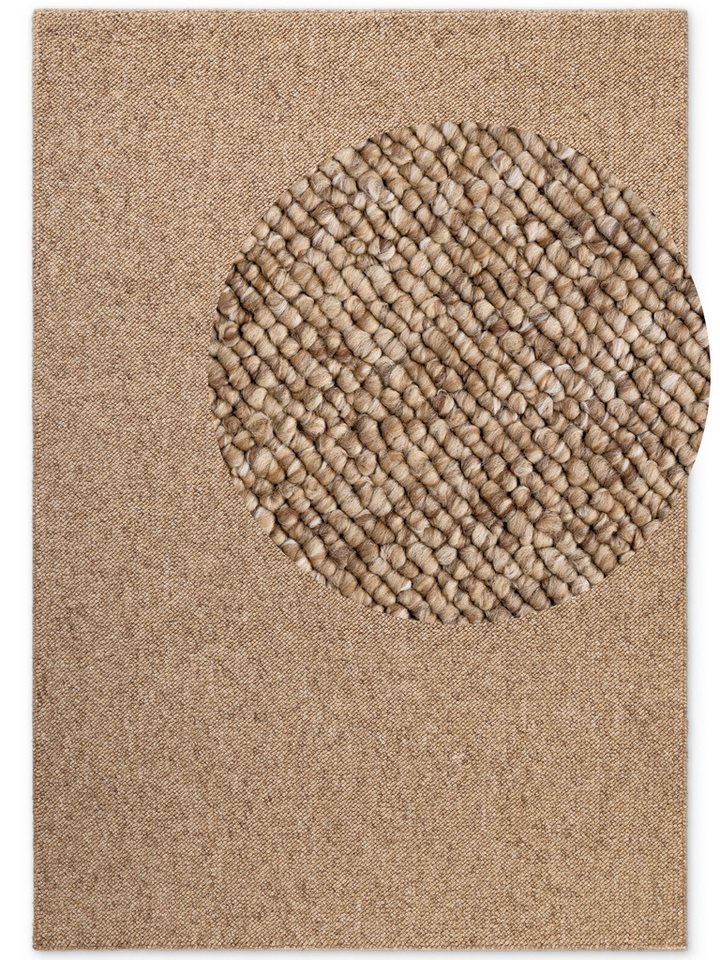 ELLE DECORATION Teppich Rocco, rechteckig, Höhe: 10 mm, Läufer, waschbar, Wohnzimmer, Esszimmer, Woll-Optik – Bild 2 von 5
