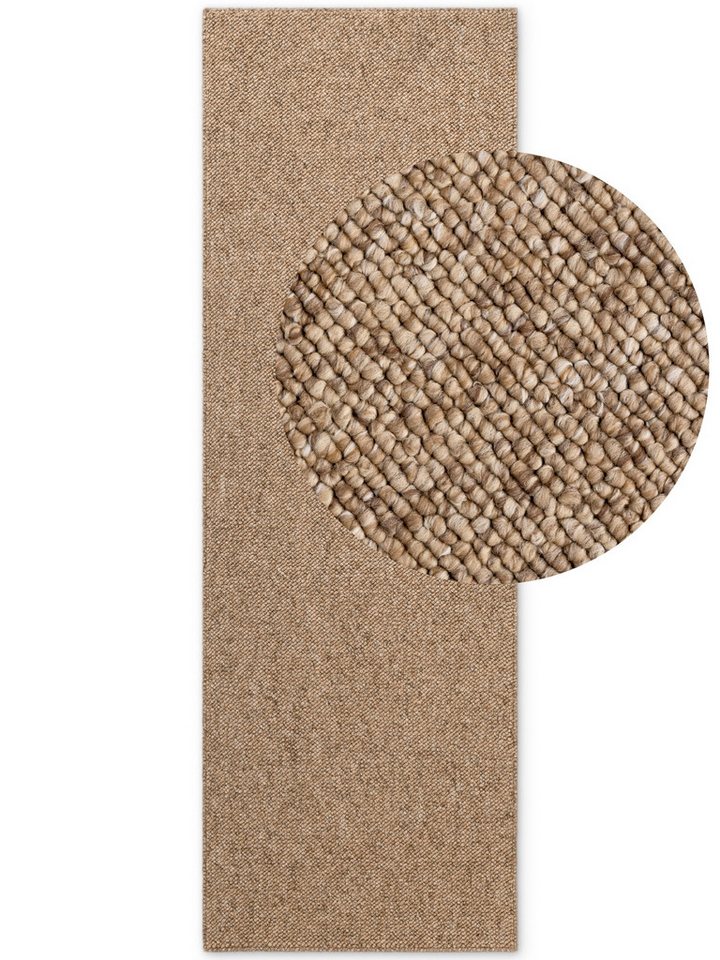 ELLE DECORATION Teppich Rocco, rechteckig, Höhe: 10 mm, Läufer, waschbar, Wohnzimmer, Esszimmer, Woll-Optik – Bild 2 von 5