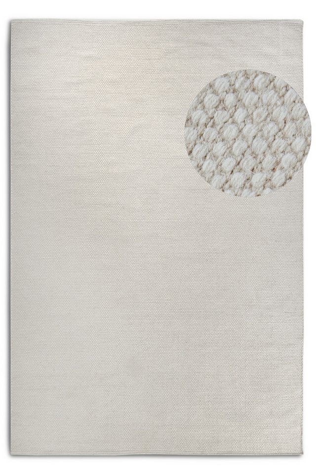 ELLE DECORATION Wollteppich Pradesh, rechteckig, Höhe: 10 mm, Handgewebt, Wolle, Natur, Läufer, Wohnzimmer, Schlafzimmer, Skandi – Bild 2 von 5