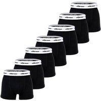 ELLESSE ellesse Herren Boxer Shorts, 7er Pack - Scopello 7 Pack Boxer Shorts, Logo, Cotton Stretch, Größe 2XL in Schwarz