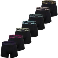 ELLESSE ellesse Herren Boxer Shorts, 7er Pack - Yema 7 Pack Boxer Shorts, Logo, Cotton Stretch, Größe 5XL in Schwarz