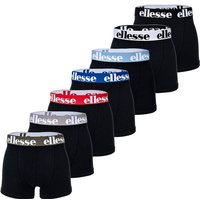 ELLESSE ellesse Herren Boxer Shorts, 7er Pack - Yema 7 Pack Boxer Shorts, Logo, Cotton Stretch, Größe M in Schwarz