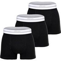 ELLESSE ellesse Herren Boxershorts, 3er Pack - AMBRIA, Trunks, Logobund, einfarbig, Größe XL in Schwarz