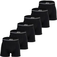 ELLESSE ellesse Herren Boxershorts, 6er Pack - AMBRIA, Trunks, Logobund, einfarbig, Größe 2XL in Schwarz