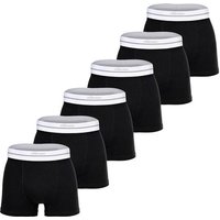 ELLESSE ellesse Herren Boxershorts, 6er Pack - AMBRIA, Trunks, Logobund, einfarbig, Größe M in Schwarz