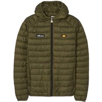 ELLESSE ellesse Herren Jacke LOMBARDY - Steppjacke, wattiert, Kapuze, Zipper, Logo, uni, Größe S in Grün