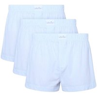 ELLESSE ellesse Herren Web-Boxershorts, 3er Pack - LABOTTE BOXER SHORT, Logobund, Baumwolle, Größe L in Blau