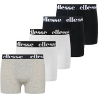 ELLESSE ellesse Jungen Boxershorts, 5er Pack - EMARIO, Fashion Trunk, einfarbig, Größe 152/158 in Schwarz