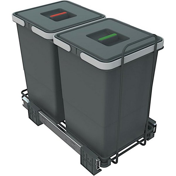 Elletipi Srl Einbaumülleimer Ecofil Abfallsammler PF01 Mülleimer Auszug ab 40cm Unterschrank