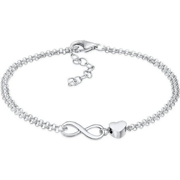 Elli Armband Herz Unendlichkeit Infinity 925 Silber