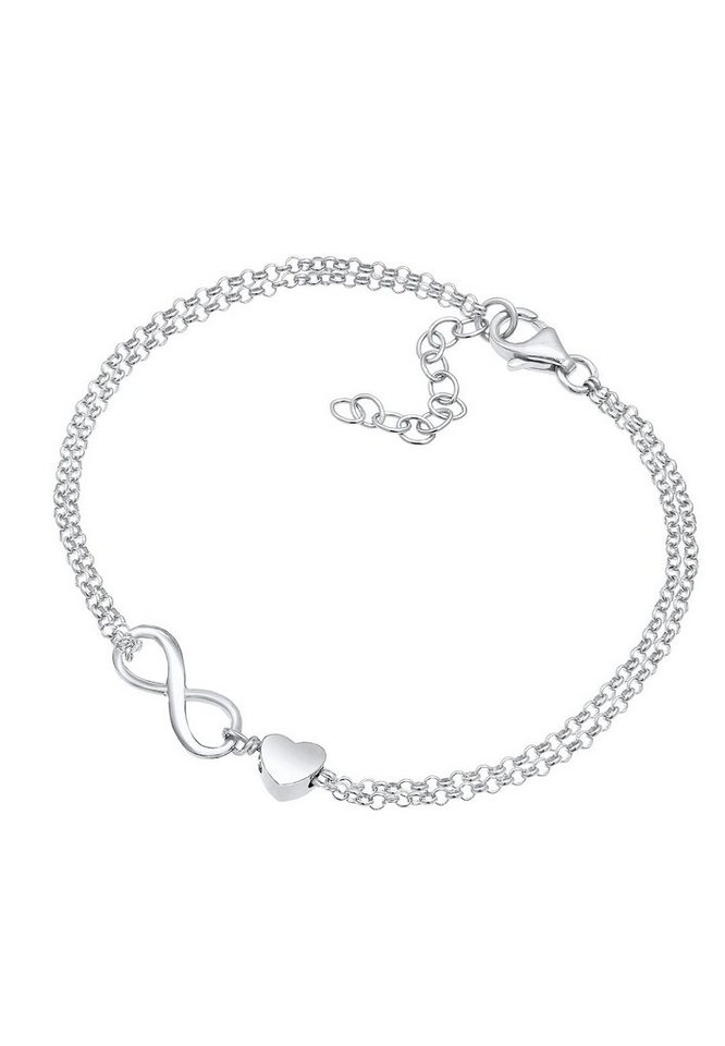 Elli Armband Herz Unendlichkeit Infinity 925 Silber – Bild 2 von 5