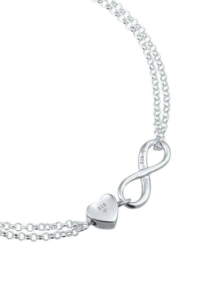 Elli Armband Herz Unendlichkeit Infinity 925 Silber – Bild 4 von 5