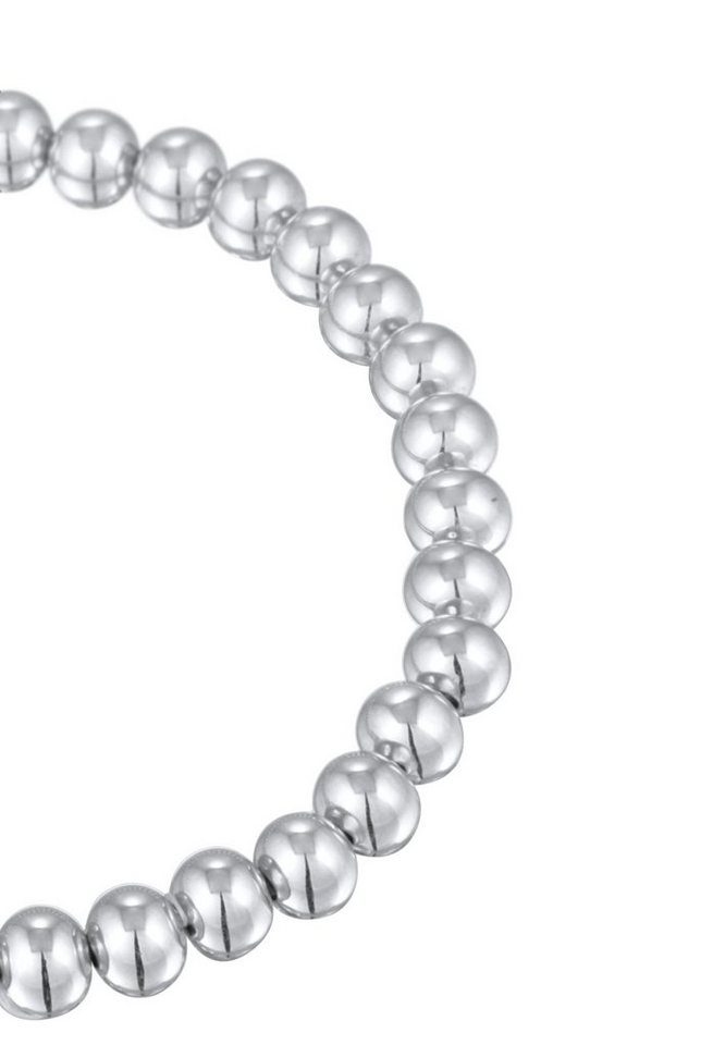 Elli Armband Set Kugel Perlen Messing Silberfarben, Kugel – Bild 3 von 4