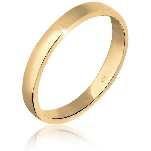 Elli Fingerring Basic Ehering Damen 925er Silber, Ehering
