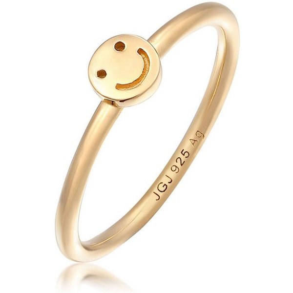 Elli Fingerring Smiling Pinky Ring 925 Silber