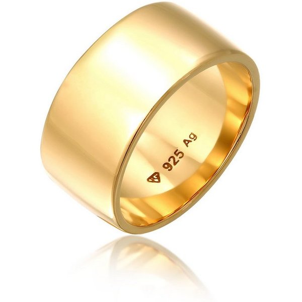 Elli Fingerring Stacking Bandring Basic Breit Trend Schmuck Geschenk 925 Silber