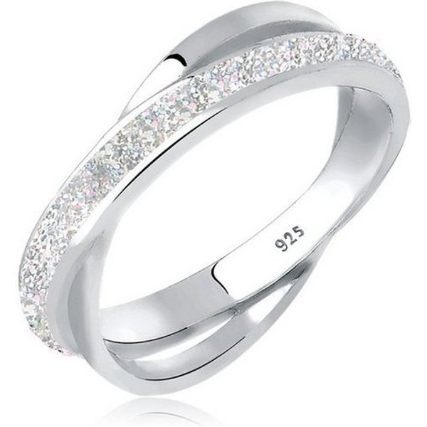 Elli Fingerring Wickelring Emaille 925 Silber