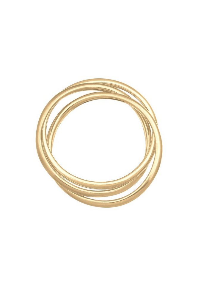 Elli Fingerring Wickelring Trio Trini Basic 925 Silber – Bild 3 von 4