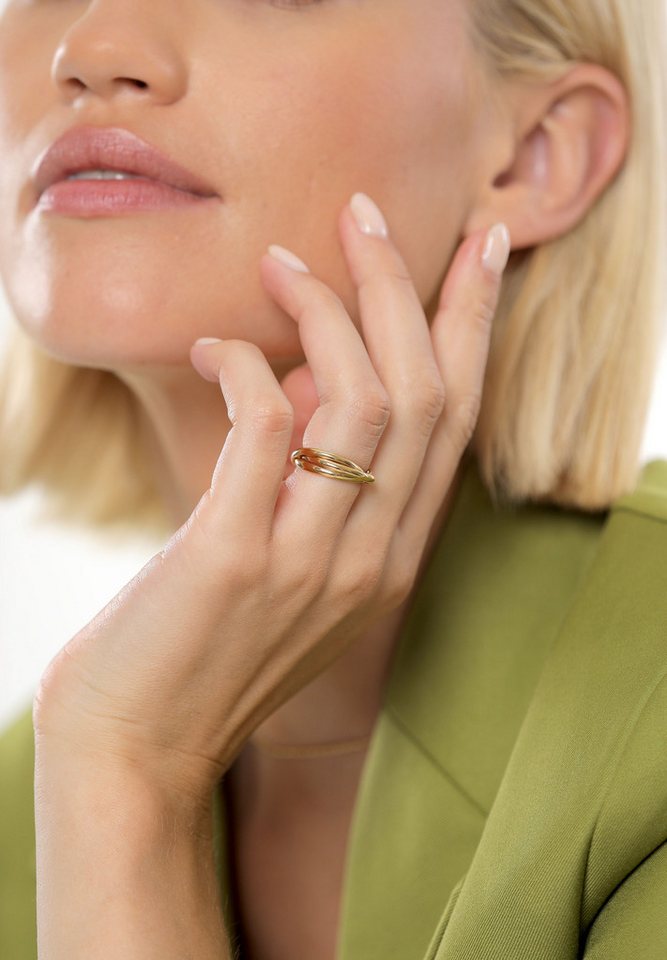 Elli Fingerring Wickelring Trio Trini Basic Schmuck Geschenk 925 Silber, Ring Set – Bild 5 von 5