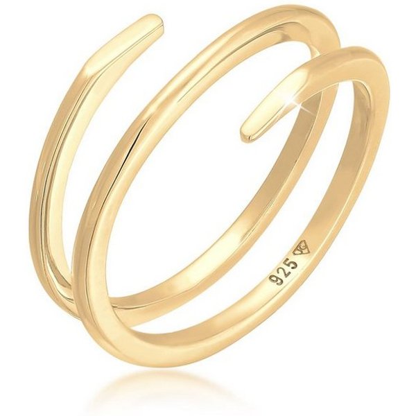 Elli Fingerring Wickelring Twist Fein 925 Silber