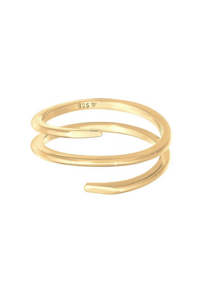 Elli Fingerring Wickelring Twist Fein 925 Silber – Bild 2 von 4