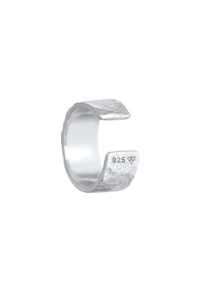 Elli Ohrklemme Earcuff Breit Basic Gehämmert 925 Silber – Bild 4 von 5