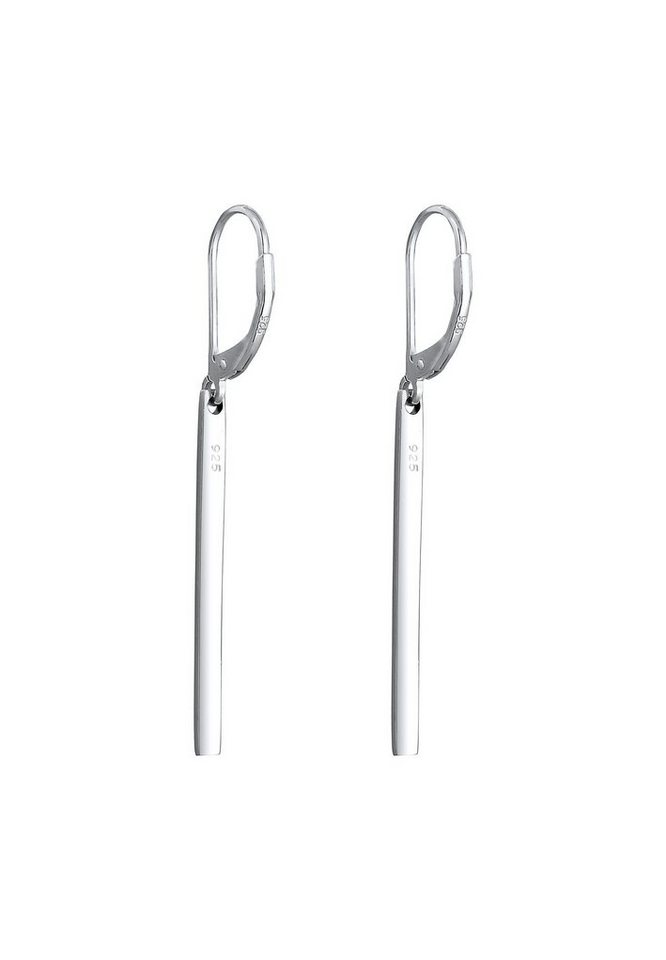 Elli Paar Ohrhänger Basic Hänger Geo Stab Look Schmuck Geschenk 925 Silber – Bild 4 von 5