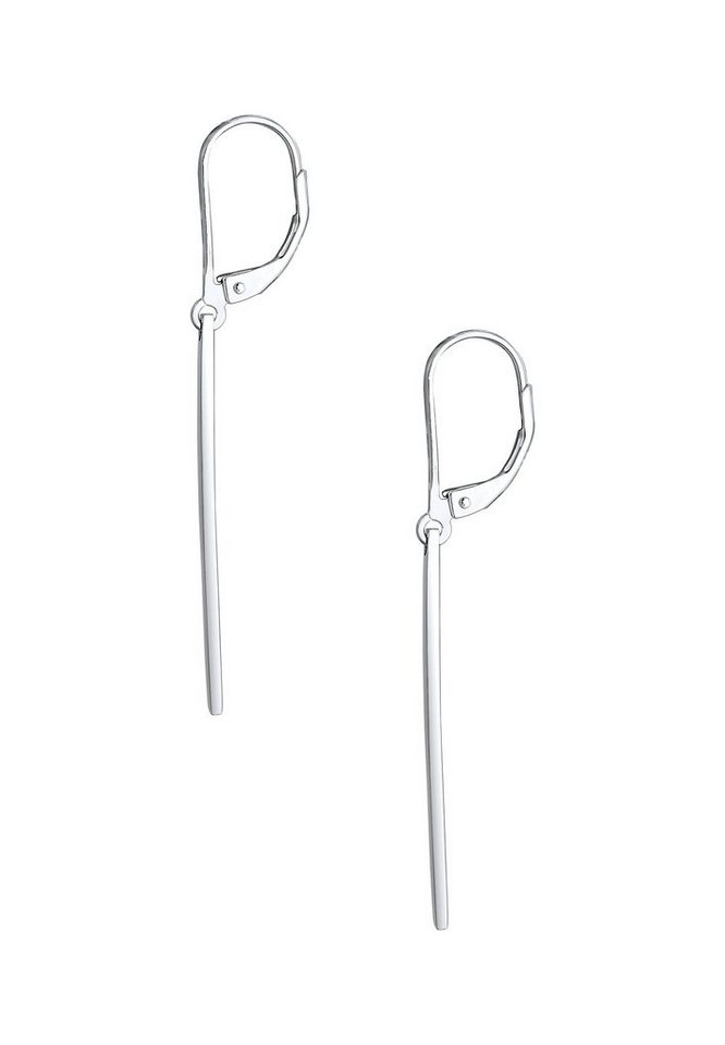 Elli Paar Ohrhänger Basic Hänger Geo Stab Look Schmuck Geschenk 925 Silber, Geo – Bild 3 von 5