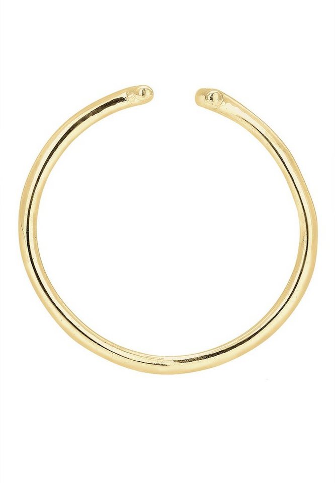 Elli Premium Fingerring Geo Trend Look Statement Offen 375 Gelbgold – Bild 3 von 5