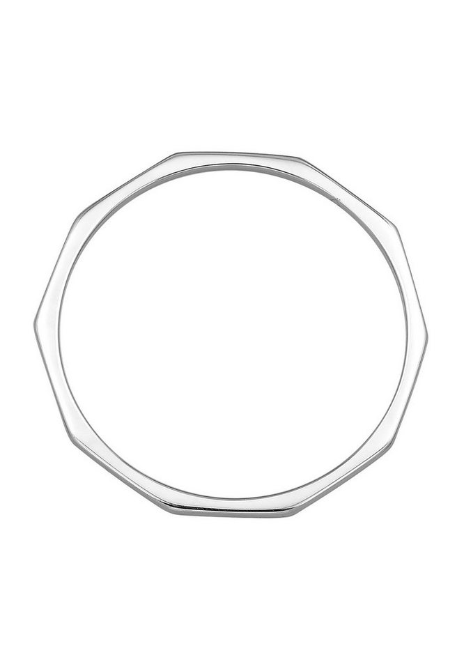 Elli Premium Fingerring Stapelring 585 Weißgold – Bild 3 von 5