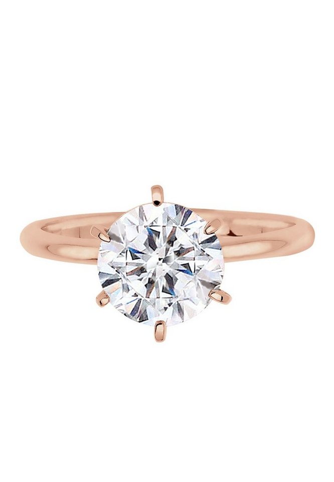 Elli Verlobungsring Verlobungsring Weiß 925 Silber, mit Kristallen von Swarovski® – Bild 2 von 4