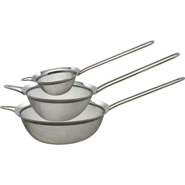 Elo Basic Küchensieb Sieb, Set 3-tlg., Edelstahl, (Set, 3-St), Spülmaschinengeeignet
