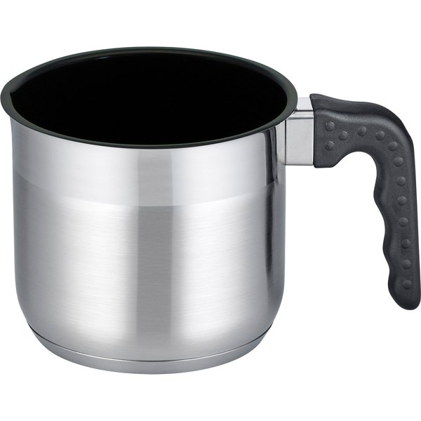 Elo Basic Milchtopf Turmalin, Edelstahl, Kunststoff (1-tlg), schwarze Kunststoffgriffe mit Edelstahlflammenschutz