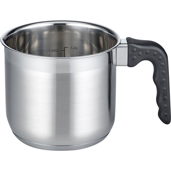 Elo Basic Milchtopf Turmalin, Edelstahl 18/8 (1-tlg), Öl Dosierringe, 14 cm, Induktion