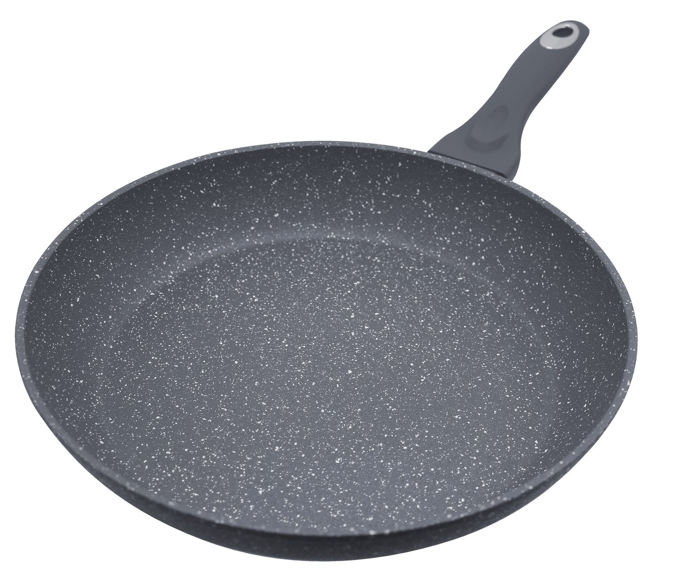 Elo Pfannen-Set Granit Passion 2-teilig (20/28 cm), Aluminium (Set, 2-tlg., je 1 Bratpfanne Ø 20/28 cm), extra raue Oberfläche mit weißen Punkten – Bild 4 von 5