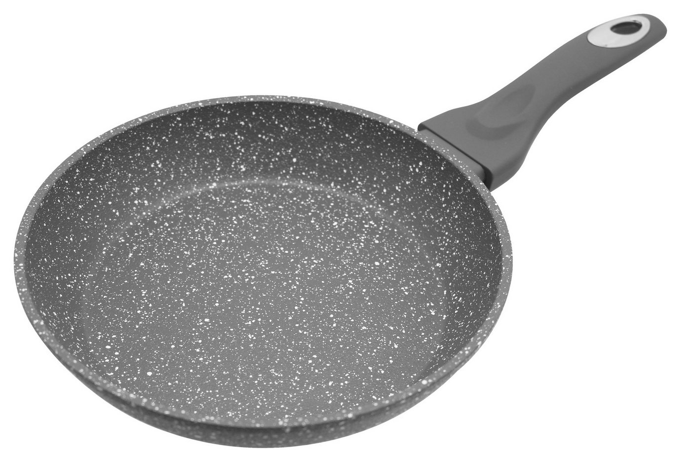 Elo Pfannen-Set Granit Passion 2-teilig (20/28 cm), Aluminium (Set, 2-tlg., je 1 Bratpfanne Ø 20/28 cm), extra raue Oberfläche mit weißen Punkten – Bild 5 von 5