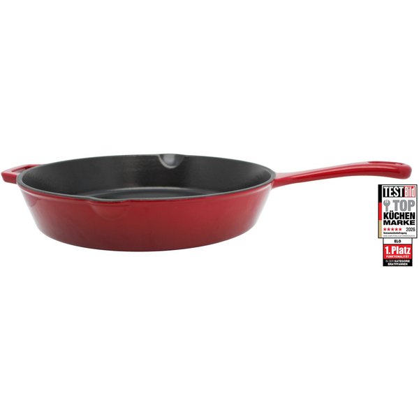 Elo Schmorpfanne Gusseisen Schmorpfanne Ø 28 cm, Gusseisen (1-tlg), Außen emailliert
