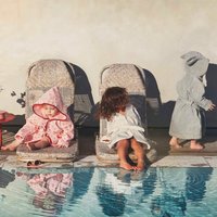 Elodie Bademantel - Vanilla White 1-3y