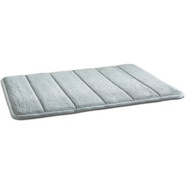 ELONEO Duschmatte rutschfest, rutschhemmend beschichtet, Visko-Füllung, angenehm, rutschhemmend, schnelltrockend, Polyester, 1, für Fußbodenheizungen geeignet, 