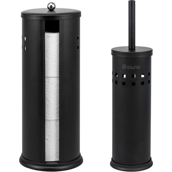 eluno Badaccessoire-Set Bad-Set AGLIANO 2tlg. mit Lock Dekor, 2 tlg.