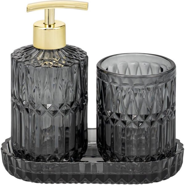 eluno Badaccessoire-Set BURANO 3tlg. Glas, 3 tlg.